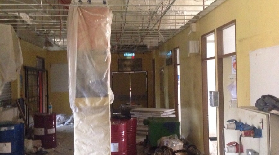 Pu foam (spray) at hospital kapit